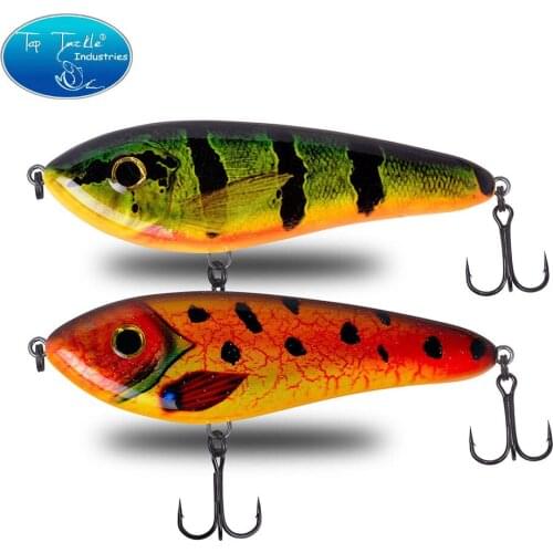 CFLURE 130mm 5" 70g Slow Sinking Artificial Hard Bait Rattle JerkBait Pike Bass Fishing lure Tackle Big VIB