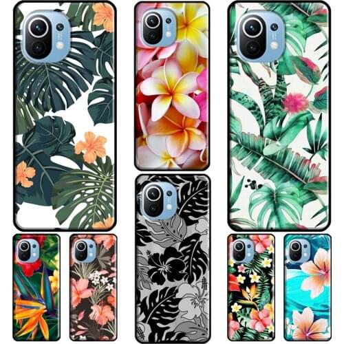 Tropical Paradise Hawaiian Flower For POCO X3 Pro F3 F2 M3 Pro Case For Xiaomi Mi 11 Ultra Mi 9 10 Lite Mi 10T 9T Pro Coque