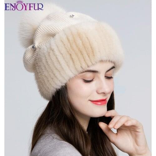 ENJOYFUR Women's Wool Hats