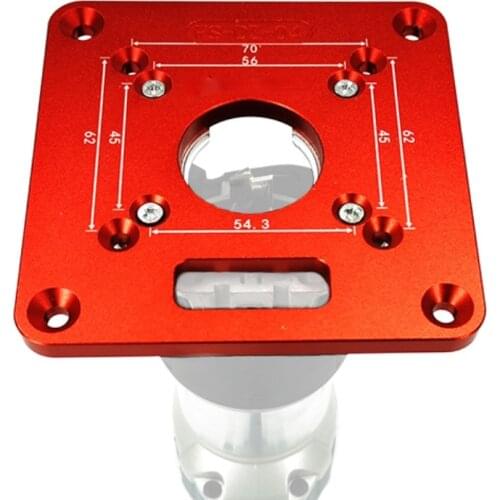 Aluminium Alloy Router Table Insert Plate Woodworking Benches Aluminium Wood Router Trimmer Models Engraving Machine Wood Tools