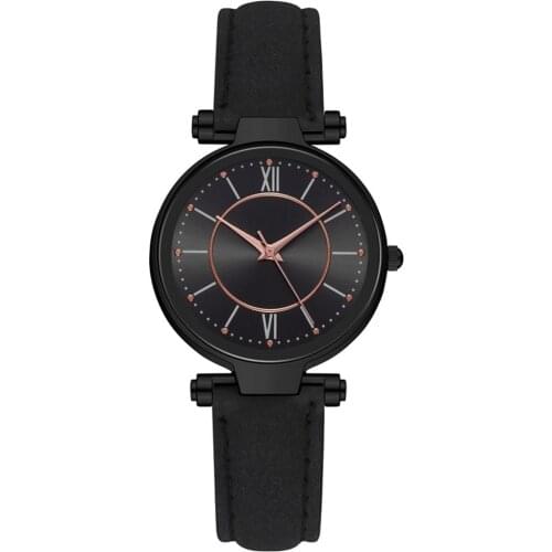 HEZHUKEJI Casual Women Wrist Watch Leather Rhinestone Designer Ladies Clock Simple Dress Gfit Montre Femme