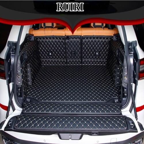 Good quality! Special car trunk mats + back door mat for BMW X5 G05 2019 waterproof cargo liner mat boot carpets for BMW X5 2020