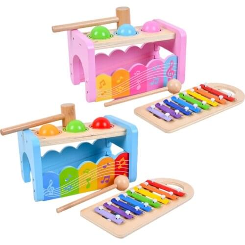 Hammering Pound Toys Xylophone Hand Piling Montessori Toddler Puzzle Toy