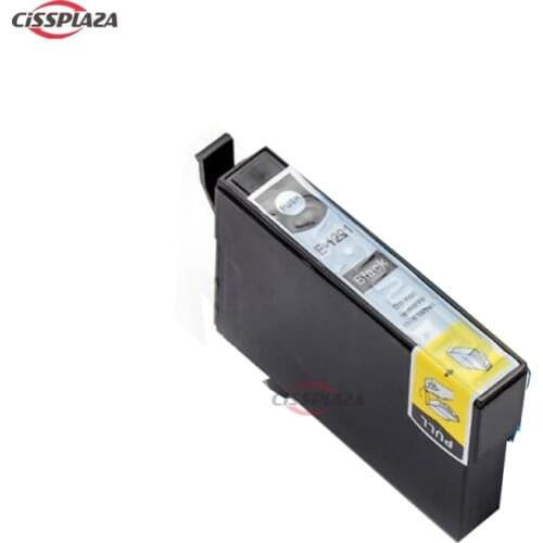 CISSPLAZA 4x T1291 Black ink cartridge compatible For EPSON Stylus SX230 SX235W SX420W SX425W SX430W SX435W SX438W SX440W