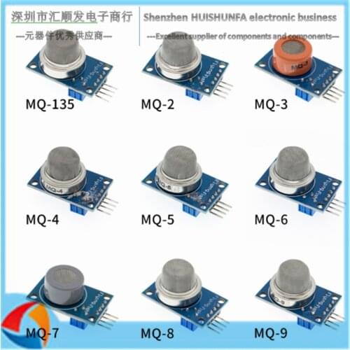 MQ-2 smoke gas sensor module, methane, liquefied gas, combustible gas