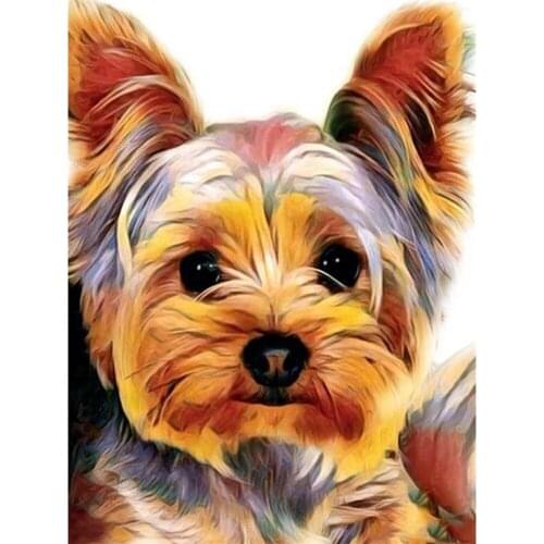 Animal Dog DIY Cross Stitch 11CT Kits Craft Needlework Set Cotton Thread Printed Canvas Home Decoration New Design Dropshipping