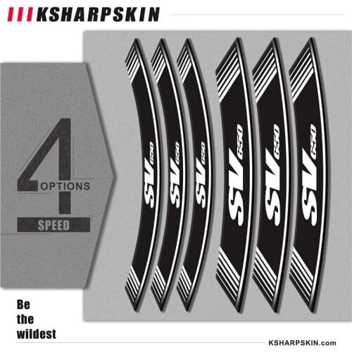 New Motorcycle 8 X Inner Circle Applique Wheel Sticker Stripe Marker Sticker Decoration Applicable to for SUZUKI SV650
