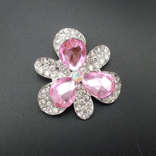 Brooch Pin New Glossy Stunning Fashionable Acrylic Stone Multicolor Fascinating Rhinestone Flower Pin Brooch, Item No.: BH7397