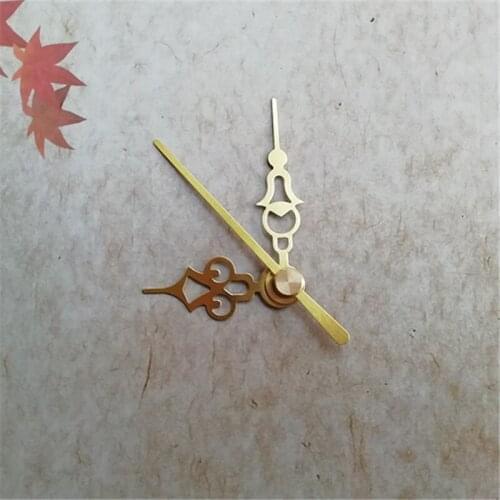 Wholesale 15Sets Short Gold Metal Quartz Clock Needle Clock Hands For DIY Desk Clock