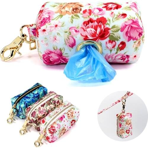 Portable Dog Travel Bag for Snack Whistle Key Garbage Bags Outdoor Dogs Walking Leash Bag Dog Accessories Pet Supplies Pink