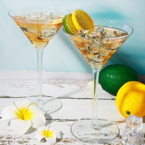 Transparent Cocktail Glass Tritan Material Plastic Non-Breaking Goblet Cups Unbreakable Party Bar Wedding Wine Glass Wine Set