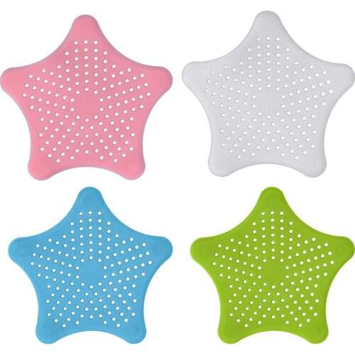 Five-Pointed Star Kitchen Shower Anti-Clogging Floor Drain Filter Sink Strainer