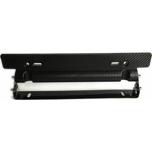Adjustable Carbon Fiber Racing Number Plate Auto Mount Bracket Car-styling Car License Plate Frame Holder