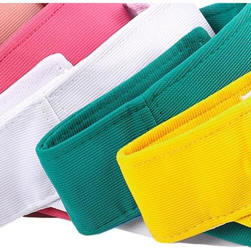 1Pcs Golf Hat Empty Top Visor Cap Men Women Sunscreen Outdoor Hats Hat Sport For Running Golf Adjustable Tennis Sports Head E4J2