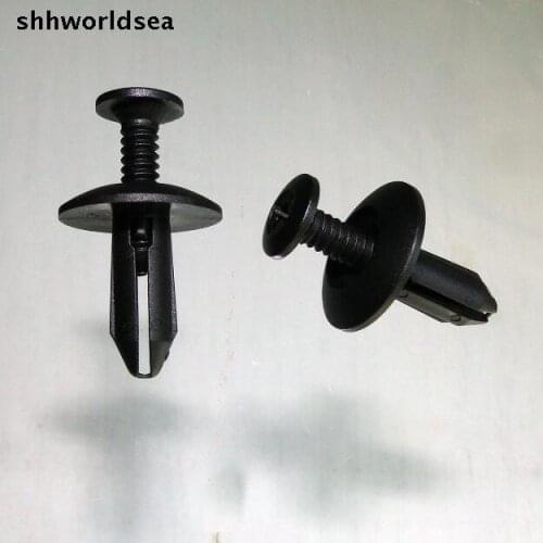 Shhworldsea 100pcs Fender Fixed Card Buckle Baffle Mud Fastener Retainer Clamp Clip For Ford