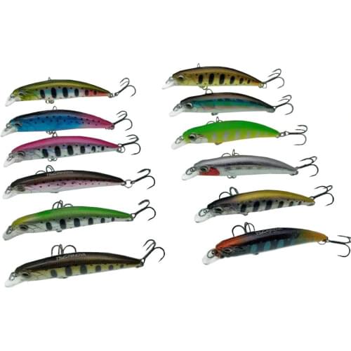 Tsurinoya 12pcs 6cm 6g Fishing Lure Sinking Minnow Wobblers trolling pike bass Artificial Hard Bait Crankbait Fishing Tackle