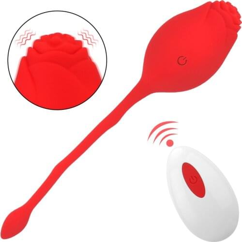 Sex Toys For Women Anal Clitoris Stimulation Rose Shape 12 Modes G Spot Massager Jump Egg Vibrator USB charging