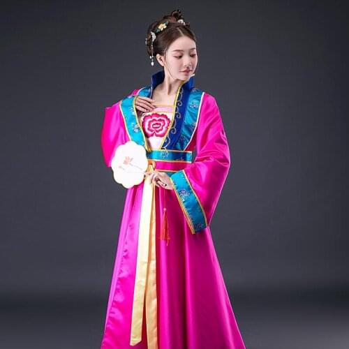 High Quality Chinese Folk dance Costume Tang dynasty Empress Performance Costume Princess Fairy Queen Outfit Hanfu Clothing