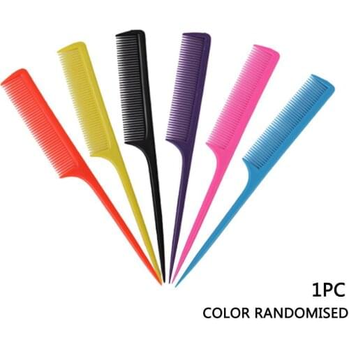 1Pc Hairdresser Treatment Styling Tool Edge Brush Hair Pointed Tail Comb Nicety Type Clip Design Salon Detangling Hair Brush