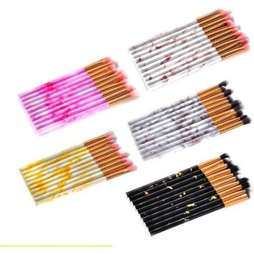 50sets 10Pcs set Make up brush Multifunctional Makeup Brush Concealer Eyeshadow Brush Set Brush Makeup Tool