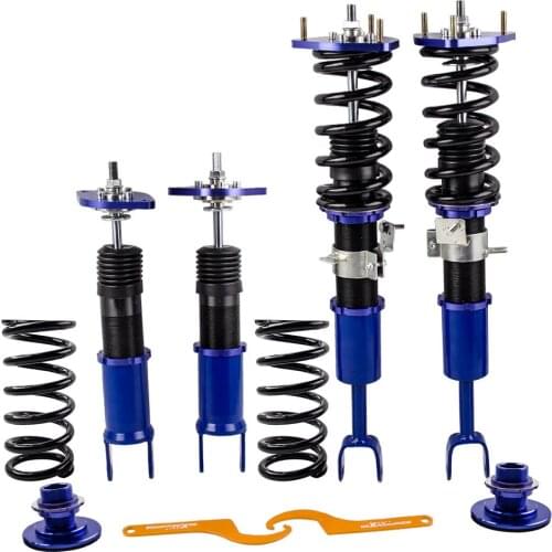 Coilovers Shocks Absorbers Suspension For Nissan 350Z Z33 03-2008 Blue Adjustable Height Coil Spring