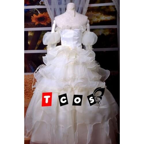 Anime Code Geass Euphemia Cosplay Costume Champagne Princess Formal Dress Female Role Play Prop Clothing Custom-Make Any Size