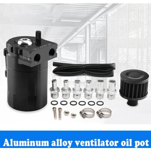 Auto Parts Oil Catch Can Tank with Breather Tank Reservoir Filter Baffled M8617