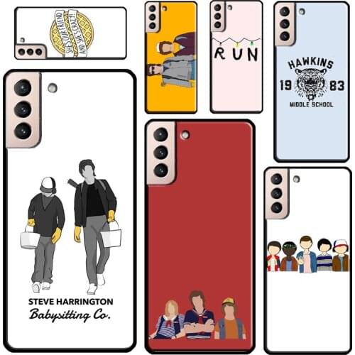 Stranger Things Art Case For Samsung Galaxy S21 Ultra S20 FE S8 S9 S10 Plus Note 10 Note 20 Ultra Back Cover