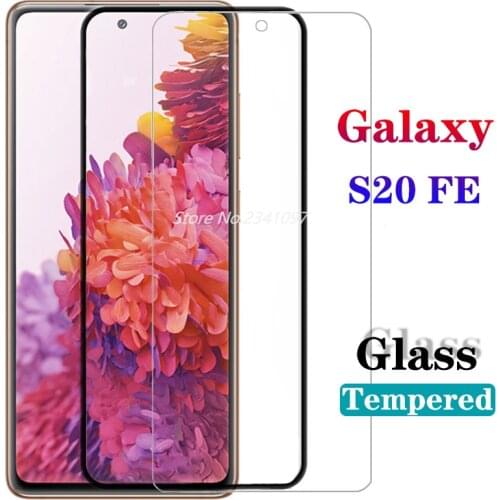 For Samsung S20 FE Tempered Protective Glass S 20 Lite Light S20FE Screen Protector for Galaxy S20 Fe Black Film and Transparent