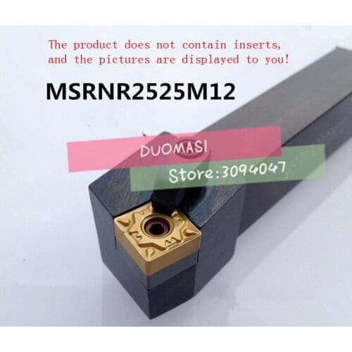 MSRNR2525M12 25*25*150MM,Metal Lathe Cutting Tools Lathe Machine CNC Turning Tools External Turning Tool Holder M-Type MSRNR/L