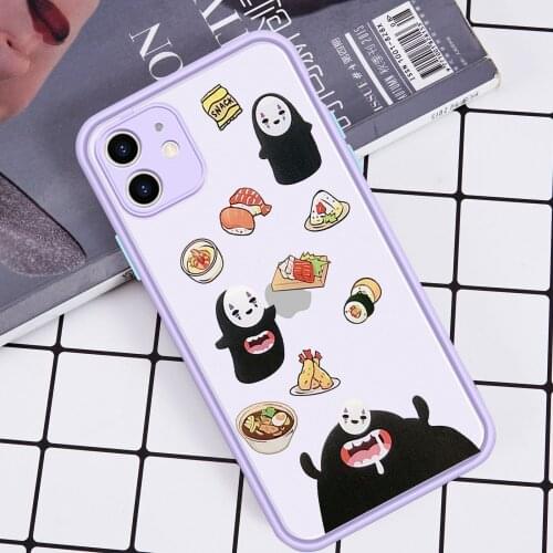 JAMULAR Cute Anime Spirited Away Phone Case For iPhone 7 11 Pro 12 XS MAX X XR SE20 8 Plus Shockproof Soft Matte Cover Candy Bag