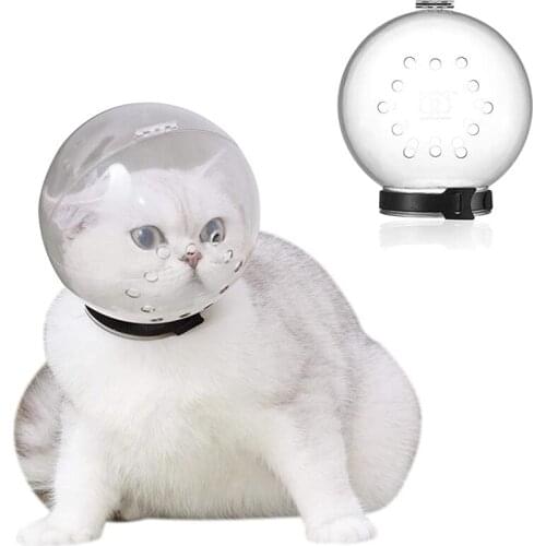 Cat Adjustable Hood Kitten Breathable Anti Bite Muzzles Prevent from Cats Biting and Chewing, Safety Prevent for Small Pets Cats