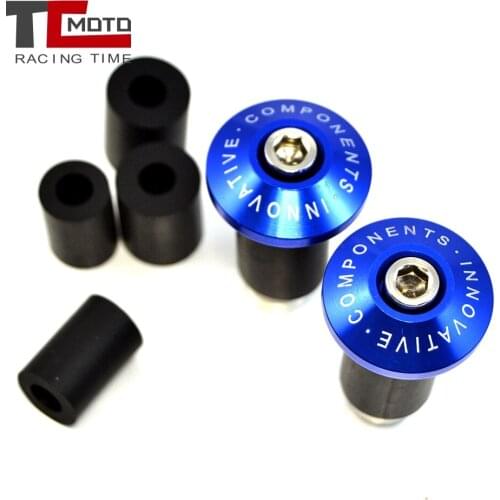 Pair New 7/8" 22mm Universal Motorcycle Dirt Bike CNC Handlebar Handle Bar Grips Slider Cap Plug Aluminum Bar End Hot