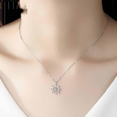 Compass Pendant Necklace Fashion Light Luxury Clavicle Chain Jewelry Chain Sen Series Small Design Necklace for Women