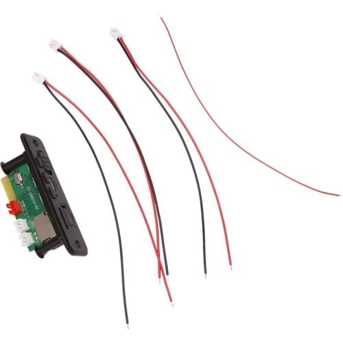 MP3 Decoder Board 5V Power Amplifier 2X3W Bluetooth 5.0 Decoder W/Call Function FM Radio Module Support MP3/USB Function