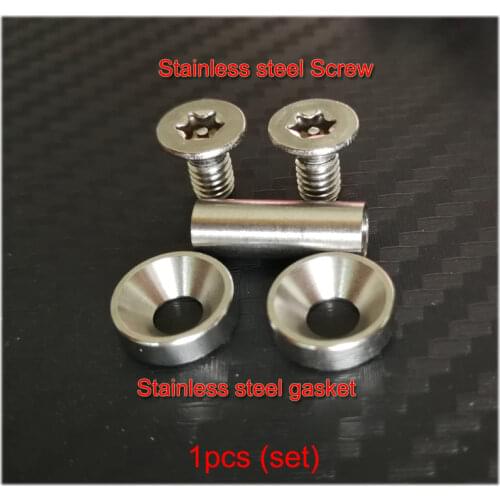 10pcs/bag, 18mm to 25mm x 6mm stainless steel Knife Handle hex Screws with stainless steel gasket Suitable for 6mm hole