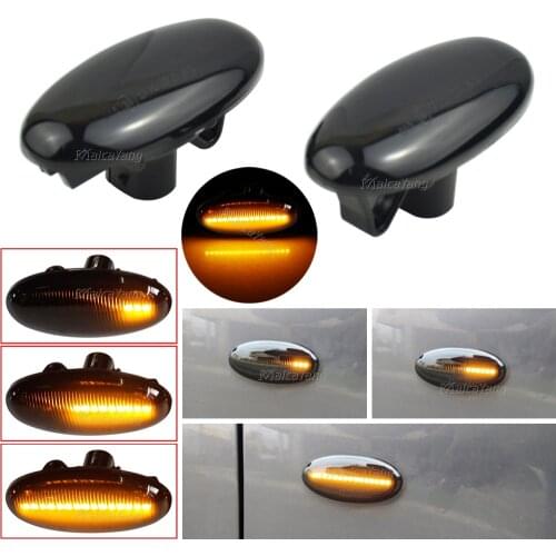 Modern Styling LED Side Indicator Repeater Turn Signal Blinker For Mazda 2 3 5 6 GG GY MPS BT-50 MPV Smoked Clear Dynamic Lights