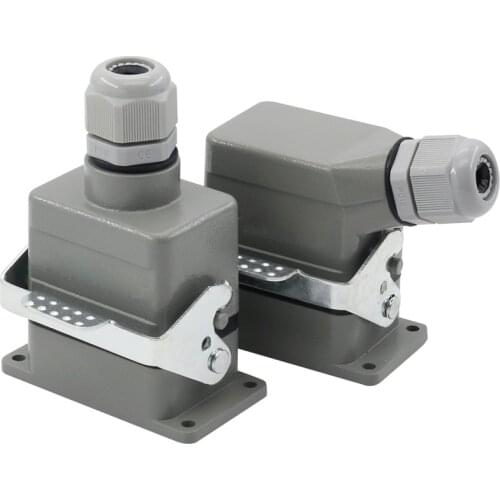 Heavy-duty connector 24-core cold-pressed rectangular air plug socket h10b-hd-024 waterproof industrial navigation plug 10A