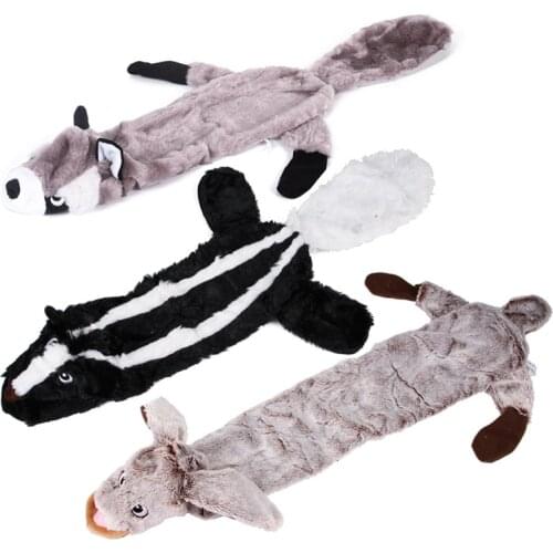 Dog Puppy Toys Pet Supplies Pets Chew Toy Animal Shape Squeak Cleaning for Small Medium Dog Accessories Training Plush Sound