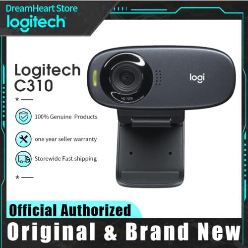 Logitech C310 720P Full HD Video Webcam Video Chat Online Course Built In Microphone Live Streaming Para Camera C310 C270 C270i