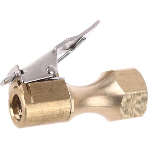 Air Chuck 1/4" Heavy Duty Tire Chuck with Clip for Inflator Gauge Air Compressor Q9QD