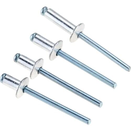 10PCS M6*10 12 16 20 GB12618 Aluminium Mushroon Head Break Mandrel Blind Rivets Nail Pop Rivets For Furniture Car Aircraft M6x10