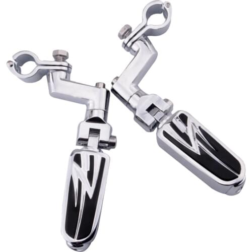 Motorcycle Engine Guard Highway Footpegs 25mm / 1inch Crash Bars Mount Fits For Yamaha V-STAR Roadstar