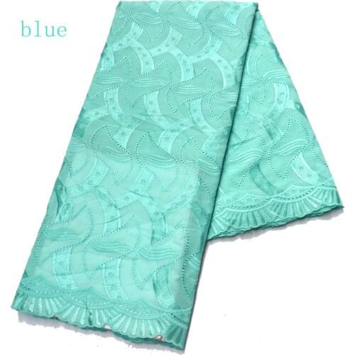 Green high quality african swiss voile lace for Senegal sewing big occasion clothes 5 yards embroidery african lace fabric 9129