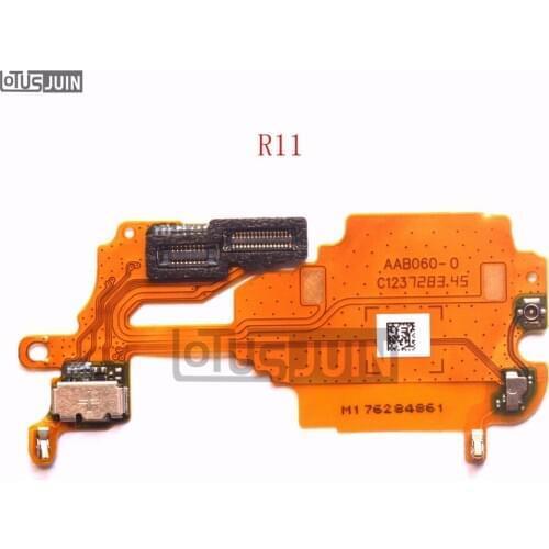 10PCS mobile phone with mic microphone Port connector Flex cable For OPPO R11