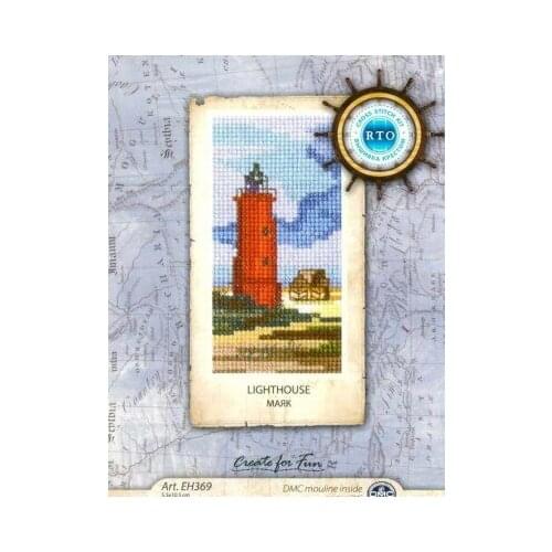 6-RTO EH369 Light house cross stitch 11CT 18ct 14ct cotton thread embroidery DIY handmade needlework