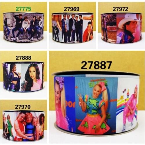 Free shipping 50 yard cartoon Printed grosgrain ribbon 27887