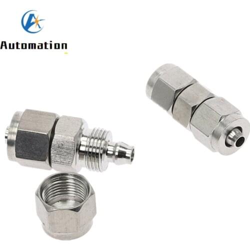 Fast twist Lock nut 6mm 8mm 10mm 12mm 14mm OD Tube quick connectors SS304 Stainless Steel Pipe Fittings connector