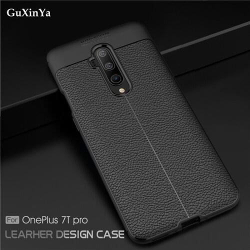 Cover For Oneplus 7T Pro Phone Case Luxury Leather ShockProof TPU Protective Case For Oneplus 7T Pro Funda For Oneplus 7T Pro