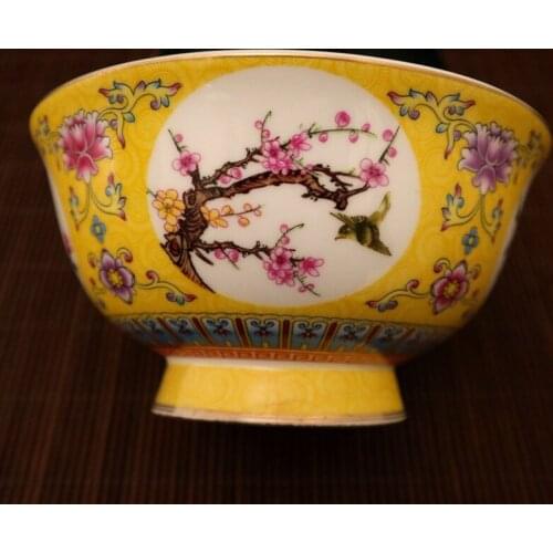 Delicate Chinese Famille Rose Porcelain Enamel Colorful Bowl Painted with Flowers No.3